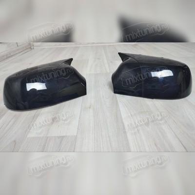 Накладки на зеркала Ford C-Max 2003-2010 (ABS чёрный глянец)