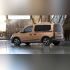 Рейлинги алюминиевые на Volkswagen Caddy V 2020-нв (серебристые)