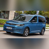 Рейлинги алюминиевые на Volkswagen Caddy V 2020-нв (чёрные)