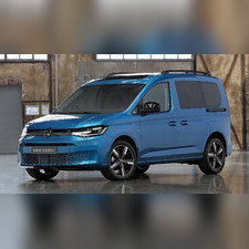 Рейлинги алюминиевые на Volkswagen Caddy V 2020-нв (чёрные)