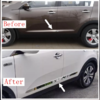 Молдинги дверей Kia Sportage III 2010-2015 (нержавеющая сталь)