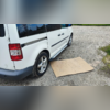 Пороги, подножки, ступени Volkswagen Caddy 2003-2020 (алюминий) "BMW стиль, серебристые"