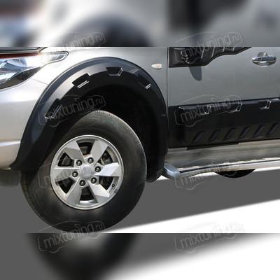 Расширители арок Mitsubishi L200 2015-2019 (комплект 4 расширителя, абс пластик)