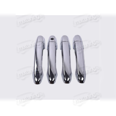 Накладки на дверные ручки Honda CR-V IV 2012-2017 без отверстия под чип ключ (хром)