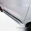 Пороги, подножки, ступени Kia Carnival 2021-нв, цвет БЕЛЫЙ (копия оригинала - OEM Style)