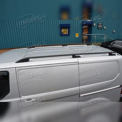 Рейлинги на крышу Ford Tourneo Custom 2012-2023 (короткая база) чёрные