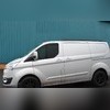 Рейлинги на крышу Ford Tourneo Custom 2012-2023 (короткая база) чёрные