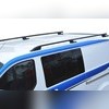 Рейлинги на крышу Ford Tourneo Custom 2012-2023 (короткая база) чёрные
