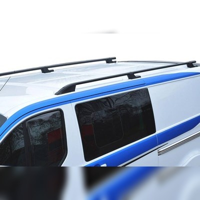 Рейлинги на крышу Ford Tourneo Custom Sport, черные, короткие, шасси 2012-2023