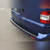 Накладка на бампер Volkswagen T6 Transporter 2015-2020 (для авто, с распашными дверьми багажника)