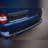 Накладка на бампер Volkswagen T6.1 Caravelle 2020-2025 (для авто, с распашными дверьми багажника)