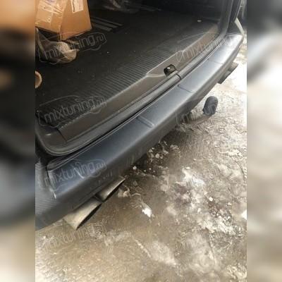 Накладка на бампер Volkswagen T6 Caravelle 2015-2020 (для авто, с распашными дверьми, матовая)