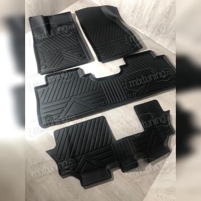 Коврики салона GAC GS8, для 7-ми местной модели с бензиновым двигателем (3D Lux)