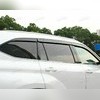 Дефлекторы, ветровики окон Toyota Highlander U70 2020-нв (6 частей) чёрные
