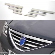 Накладки на решетку радиатора Dacia Logan 1 2004-2012 (комплект из 6-ти штук) РАСПРОДАЖА