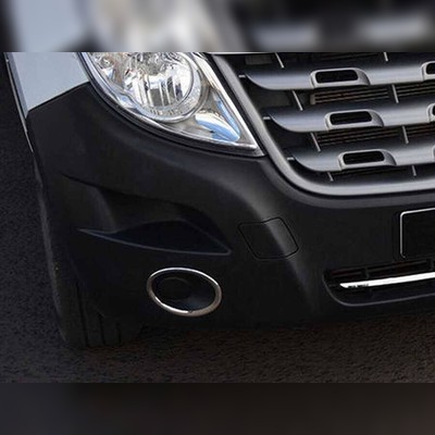 Окантовка противотуманных фар накладки на противотуманки Opel Movano 2010-2024 (2 шт. нержавейка)