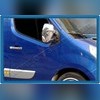 Накладки на ручки Opel Movano 2010 - 2024 (4-дверная, 8 шт, 2 отверстия под замок) ABS хром