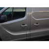 Накладки на ручки Renault Master 2010-2024 (5-дверная, 10шт, 1отверстия под замок) Нержавеющая сталь