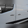 Накладки на ручки Opel Vivaro 2014 - 2019 (4-дверная, 8 шт, 2 отверстия под замок) ABS хром