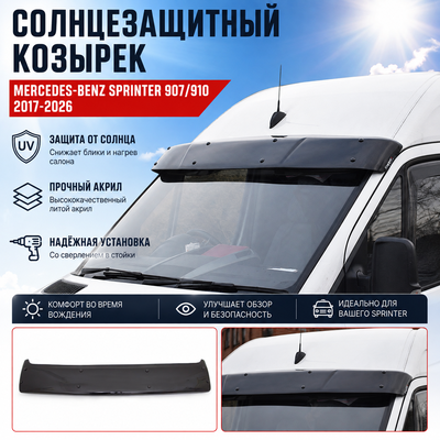 Солнцезащитный козырек Mercedes-Benz Sprinter 907/910 2017-нв