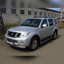 nissan pathfinder защита бампера