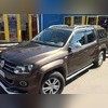 Рейлинги алюминиевые на Volkswagen Amarok 2009-2022 (серебристые)