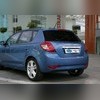 Накладка над номером на крышку багажника Kia Ceed 2010-2012 (нержавеющая сталь)