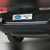 Накладка на нижнюю кромку крышки багажника Volkswagen Touareg 2007-2010 (нержавеющая сталь)