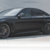 Элероны на пороги BMW 5 F10 2010-2016 "MP Style" чёрные
