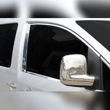 Накладки на зеркала (ABS хром) Volkswagen Caddy 2010-2014
