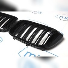 Решетка радиатора BMW X3 G01 2018-2021 (чёрная) 2 части