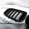 Решетка радиатора BMW X3 G01 2018-2021 (чёрная) 2 части