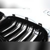 Решетка радиатора BMW X3 G01 2018-2021 (чёрная) 2 части