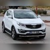 Комплект алюминиевых порогов с пластмассовой накладкой, модель "HITIT"