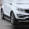 Комплект алюминиевых порогов с пластмассовой накладкой, модель "HITIT"