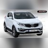 Комплект алюминиевых порогов с пластмассовой накладкой, модель "HITIT"