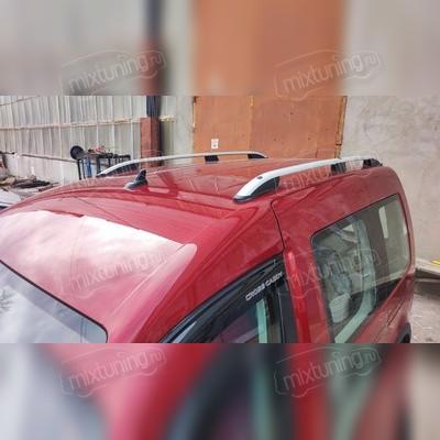 Рейлинги алюминиевые на Toyota Sienta 2015-2022 (серебристые)