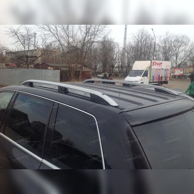 Рейлинги алюминиевые Volkswagen Touareg 2002 - 2010 (серебристые)