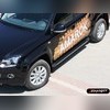 Комплект алюминиевых порогов "Truva"