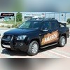 Комплект алюминиевых порогов "Truva"