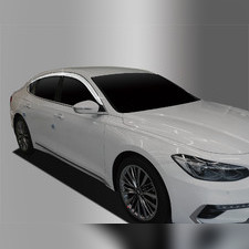 Дефлекторы окон Hyundai Grandeur IG 2016~2019 ( ABS хром)
