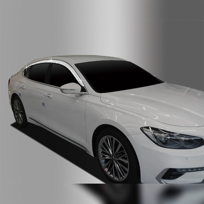 Дефлекторы окон Hyundai Grandeur IG 2016~2019 ( ABS хром)