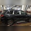 Комплект алюминиевых порогов, модель "Brillant" (серебро)