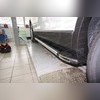 Комплект алюминиевых порогов, модель "Brillant" (черные)