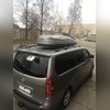 Рейлинги алюминиевые Hyundai Grand Starex H-1 2007 - 2018 (черного цвета)