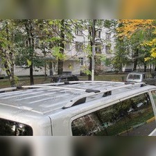 Рейлинги алюминиевые Hyundai Grand Starex H-1 2007 - 2018 (цвет серебро)
