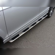 Пороги, подножки, ступени Audi Q7 2005-2015 (копия оригинала - OEM Style)