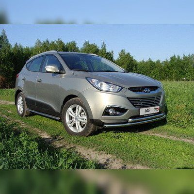 Защита переднего бампера, нижняя (двойная радиусная) Hyundai ix35 2010-2015