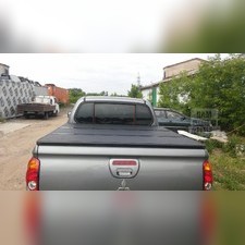 Крышка кузова трехсекционная Mitsubishi L200 LONG 2013-2015 (алюминиевая с подсветкой)