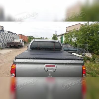 Крышка кузова трехсекционная Mitsubishi L200 LONG 2013-2015 (алюминиевая с подсветкой)